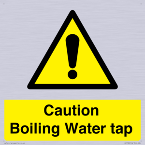 Caution Boiling Water Tap